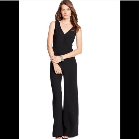 Lauren Ralph Lauren Pants - Ralph Lauren Women's Black Crepe Wide-leg Jumpsuit